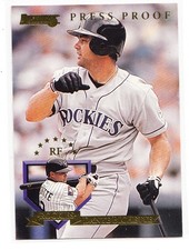1994 Donruss Baseball Dante Bichette #302 Press Proof Gold 1st 2000 Printed