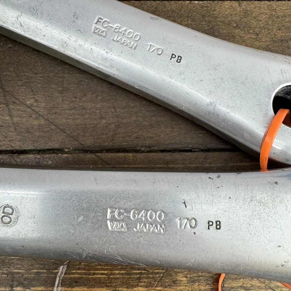 Vintage Shimano 600 FC-6400 Crankset 170mm Japan Road Bike Crank Arms 130BCD - Image 4 of 4