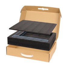 Laptop Shipping Box With Foam Protection Fits Up To 17 Inch Safe Cardboard