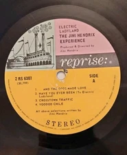 Jimi Hendrix Electric Ladyland Record Import Side A & D 1 Lp Only 