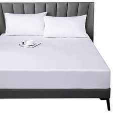 Cotton Fitted Sheet Full 300 Thread Count Soft Breathable 8-10" Deep Pocket S...