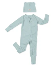 Bella Tunno Good Little Citizen Zip Fit Sleeper & Beanie Long Sleeve 0-3mo NWT