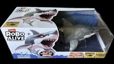 Zuru Robo Alive Great White Robotic Water Activated Shark Light Up Eyes