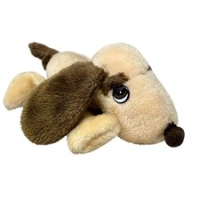 Knickerbocker Animals Of Distinction Hound Dog Plush Tan Brown Red Gingham