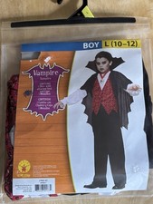 Rubies Vampire Halloween Costume Size L 10-12 Outfit New