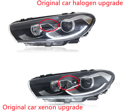 Upgrade for VW Scirocco 2009-17 Pair LED Headlights DRL Running Light Stop Lamp