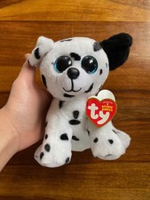 Ty Beanie Boos Catcher the Dalmatian Dog Plush 2018 6” VelveTy Stuffed Animal