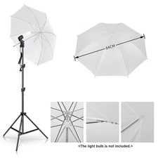 2 Pack White Soft Light Umbrella Kit For Studio Photography HGDF