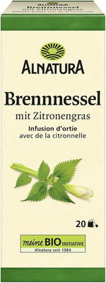 Alnatura Bio Brennessel Tee Mit Zitronengras, 20 Beutel, 30 G