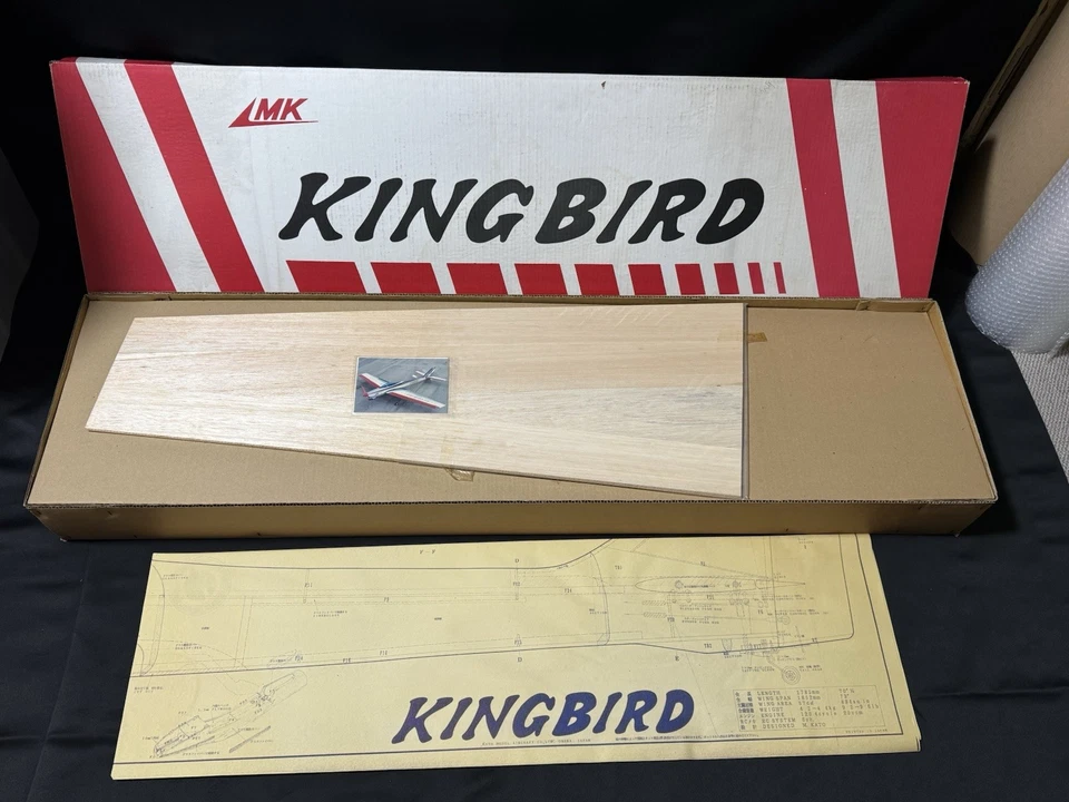 MK Kato KINGBIRD 120 F3A Pattern plane Kit 2 wheels wing Vintage Made in Japan - Image 2 of 4