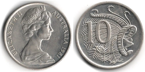 1981 Australia 10 Cents — photo from the most recent tracked eBay sale