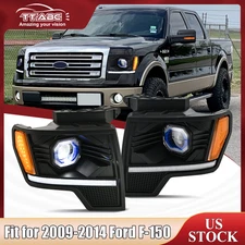 TT-ABC LED Headlights for Ford F-150 2009-2014 Sequential Turn Signal Head Lamps