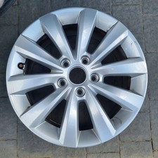 1x Alufelge 16 Zoll 6.5" 5x112 50ET Glanz Silber 5C0601025T VW Beetle Rim Wheel