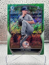 Luis Serna 2023 Bowman Chrome Prospects Green Shimmer Refractor /99 #BCP-168