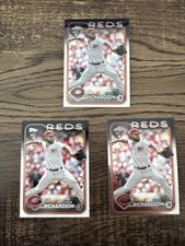 Lyon Richardson 2024 Topps Series 2 Base/Chrome/Refractor RC Reds 3-Card Lot