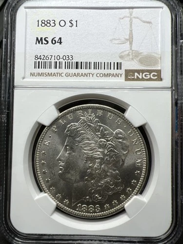 1883 O US Morgan Silver Dollar $1 NGC MS64