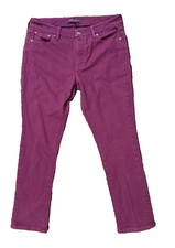 Ralph Lauren Purple Label Purple Denim Ankle Jeans RL Logo 5-Pocket sz 30