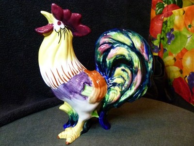 Wedgewood handbemalte Cockrell Hahn Keramik 21 cm, (8,26'') Figur um 1950