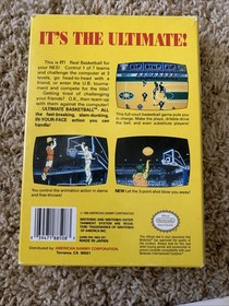 Ultimate Basketball for NES Nintendo Complete In Box Booklet Foam - Excellent!