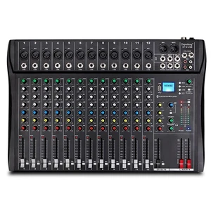 Depusheng DT12 Studio Audio Mixer 12-Channel DJ Sound Controller Interface...