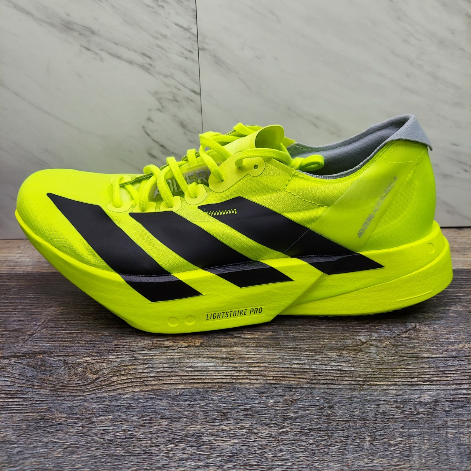 Adidas Adizero Adios Pro 4 Lucid Lemon Black JR6364 Mens Size 11 Running Shoes