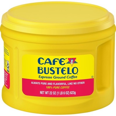 Espresso Ground Coffee Dark Roast 22 oz Canister Instant Cafe Style