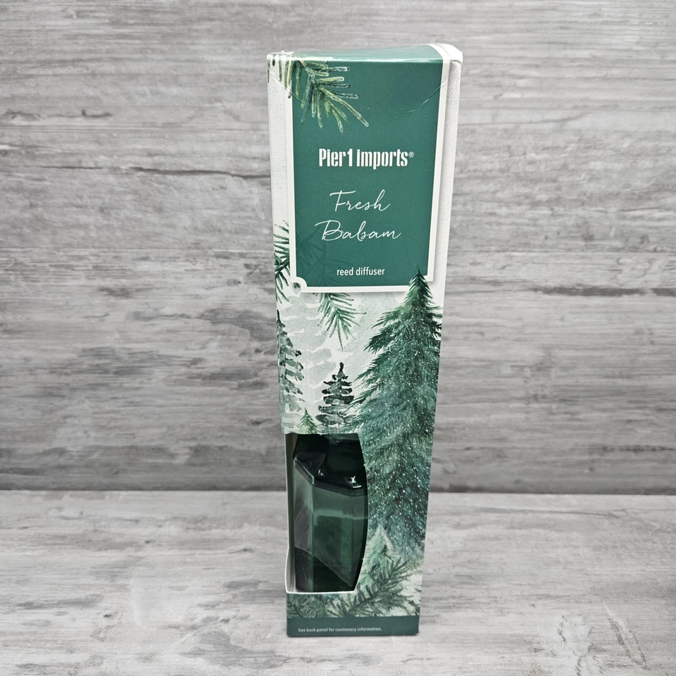 Pier 1 Imports FRESH BALSAM Reed Diffuser Set 4 Oz. NEW Discontinued HTF Holiday - Image 2 of 4