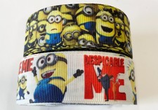 7/8 -1 Small Yellow Creatures MINION Grosgrain Ribbon BY THE YARD 36"