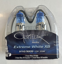 Hella H71071282 Optilux Xb Series H16 9009 Xenon White Halogen Bulbs 12v 35w 2pk