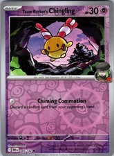 Team Rocket's Chingling 085/182 Common Destined Rivals Pokemon Reverse Holo NM