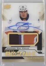 2018 Premier Acetate Rookie Gold Spectrum /99 Michael Dal Colle Patch Auto ku3