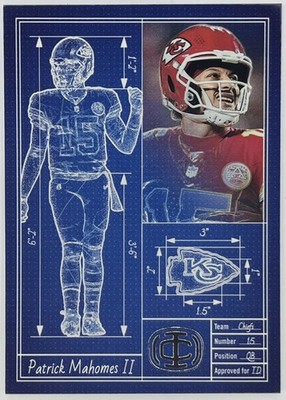 Panini 2025 Icon Collection Patrick Mahomes Touchdown Architect  TA-8 Chiefs 