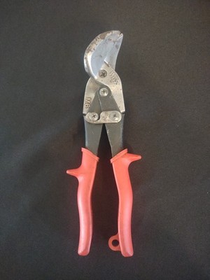 Wiss Compound Action Offset Left Cut Aviation Snips Red 9-1/4'' M6