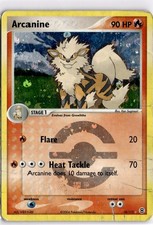 Pokemon TCG EX FireRed & LeafGreen *DMG! Arcanine 18/112 Rare DMG *Scan