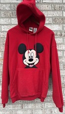 Vintage DISNEY Catalog MICKEY MOUSE RED HOODIE SWEATSHIRT SIZE M