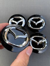4 X Mazda 56mm Black Wheel Center Caps Mazda 356 Rx 8 Miata Cx-3579 4 X Mazda 56mm Black Wheel Center Caps Mazda 356 Rx 8 Miata Cx-3579