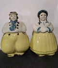 Vintage Shawnee Pottery Dutch Girl "Jill" & Boy "Jack" Cookie Jars