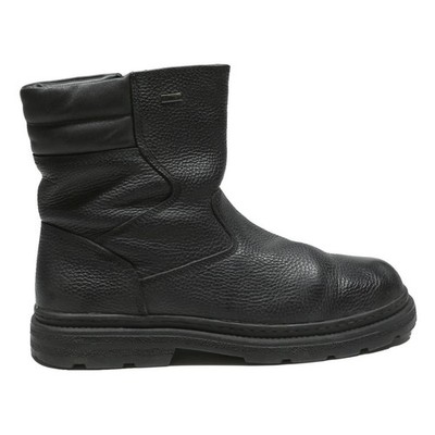 GALLUS Herren Schwarz Leder Stiefeletten UK 10,5 Langlebig Bequem Stylisch