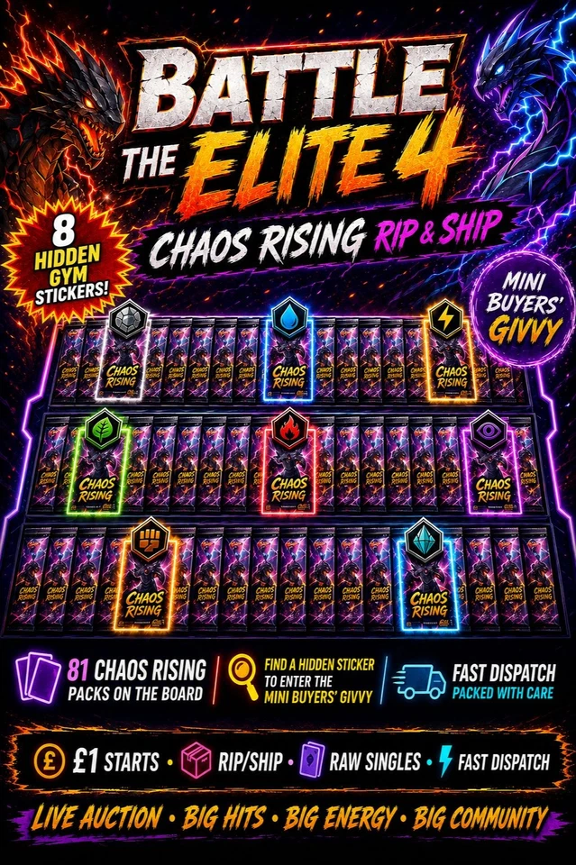 ELITE 4 BATTLE!!! 🔥 Chaos Rising Rip and ship