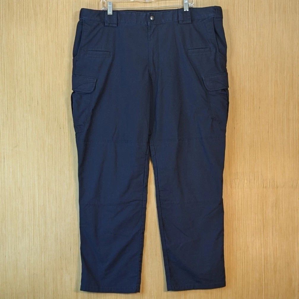 5.11 Tactical Military Cargo Pants Mens 44x32 Navy Blue Ripstop Workwear Prepper