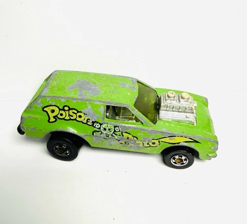 Hot Wheels Blackwall 1977 Poison Pinto Alternate Green Ford Van Hong Kong