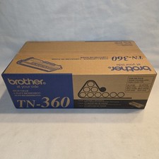NEW GENUINE - BROTHER TN-360 BLACK TONER CARTRIDGE - SEALED BOX TN360