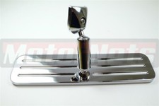 Rectangle Polished Billet Aluminum Rear View Mirror Ball Milled Chevy Ford Dodge