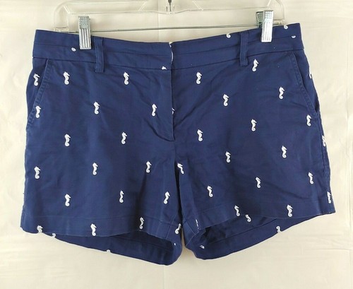 British Khaki Womens Shorts Size 8 Navy 