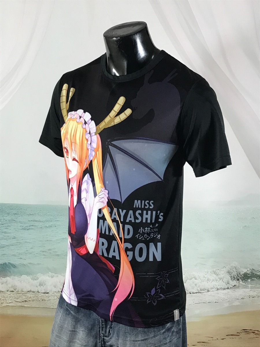Miss Kobayashis Dragon Maid Anime SHIRT XL (Actual L) Black