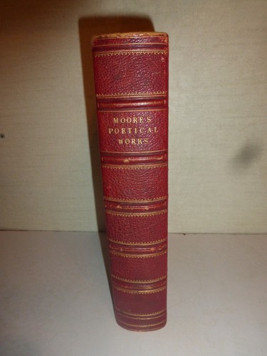 1843 Poetical Works Of Thomas Moore Complete In One Volume In Maclehose Bind 350 - Imagen 1 de 10