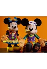 Disney 2023 Halloween 15" Mickey  Minnie Mouse Glow-in-the-Dark Plush set