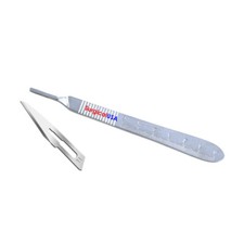 Kit of Scalpel Handle #3R & 100 Sterile Pack Surgical Blades #10