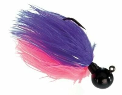 Aerojig Company Ffm11 1/8 Blk,Purppnk-Redglow Fishing Products