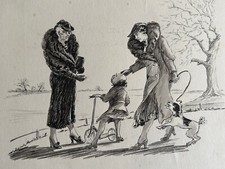 Antico/Vintage Medio Oriente Grande Guerra Artista A. J. Withers Esq Dipinto Inchiostro